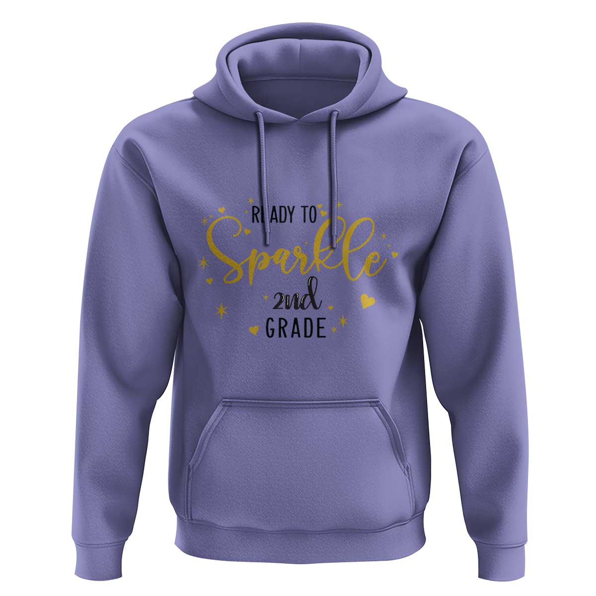 Back To School Hoodie Ready To Sparkle 2nd Grade Star Heart - Wonder Print Shop