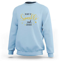 Back To School Sweatshirt Ready To Sparkle 2nd Grade Star Heart - Wonder Print Shop