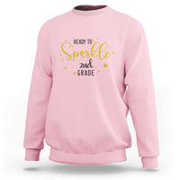 Back To School Sweatshirt Ready To Sparkle 2nd Grade Star Heart - Wonder Print Shop