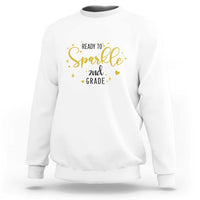 Back To School Sweatshirt Ready To Sparkle 2nd Grade Star Heart - Wonder Print Shop
