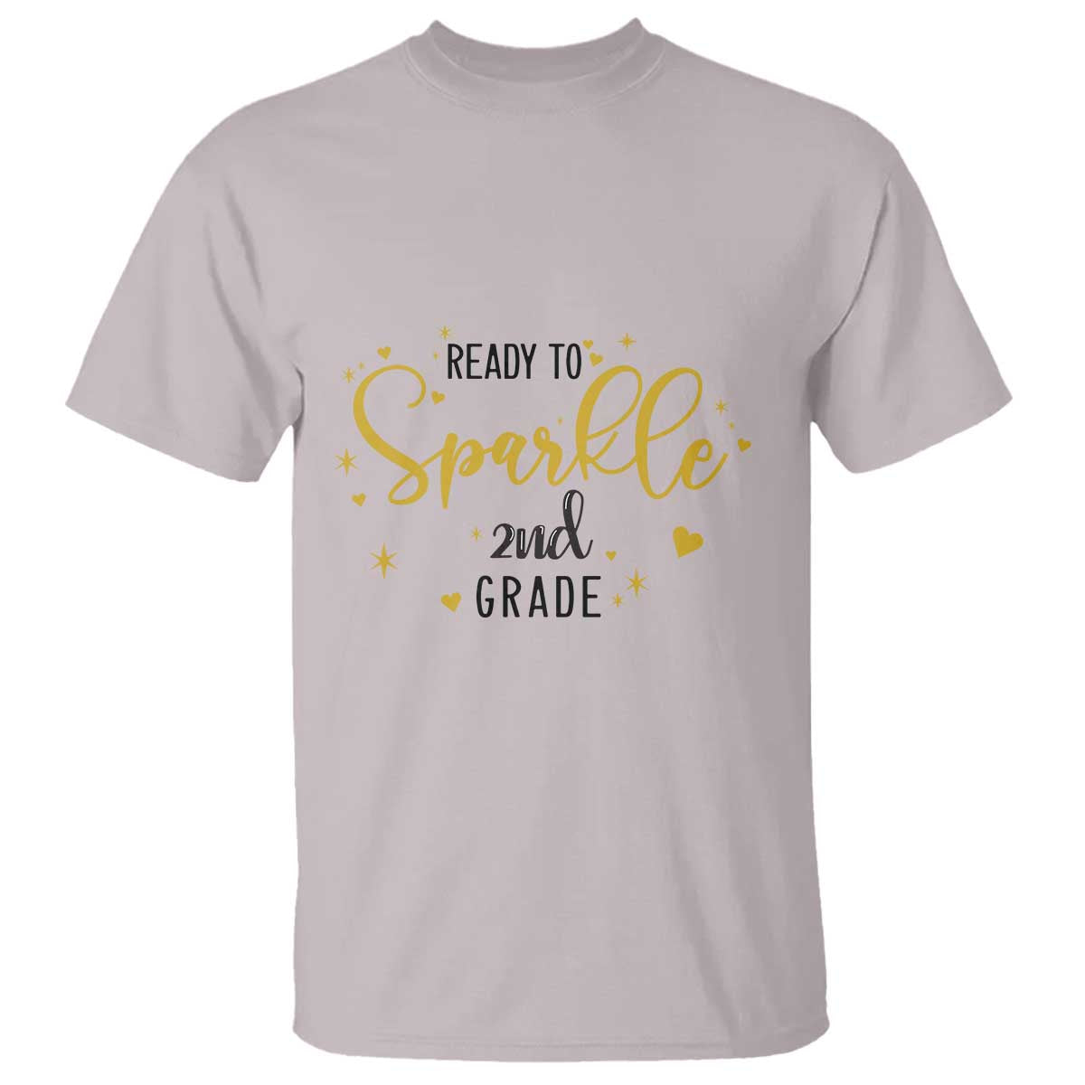 Back To School T Shirt Ready To Sparkle 2nd Grade Star Heart - Wonder Print Shop