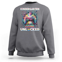 Kindergarten Level Unlocked Sweatshirt Back To School Game Console - Wonder Print Shop