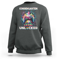 Kindergarten Level Unlocked Sweatshirt Back To School Game Console - Wonder Print Shop