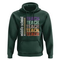 Teacher Hoodie Middle School Teach Back To School Pencil - Wonder Print Shop