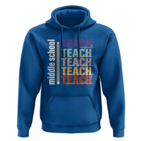 Teacher Hoodie Middle School Teach Back To School Pencil - Wonder Print Shop