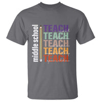 Teacher T Shirt Middle School Teach Back To School Pencil - Wonder Print Shop