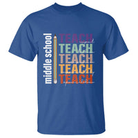 Teacher T Shirt Middle School Teach Back To School Pencil - Wonder Print Shop