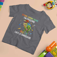 Back To School T Shirt For Kid Stomp Chomp Rawr I'm Crushing Pre-K Like A Dinosaur - Wonder Print Shop