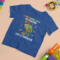 Back To School T Shirt For Kid Stomp Chomp Rawr I'm Crushing Pre-K Like A Dinosaur - Wonder Print Shop