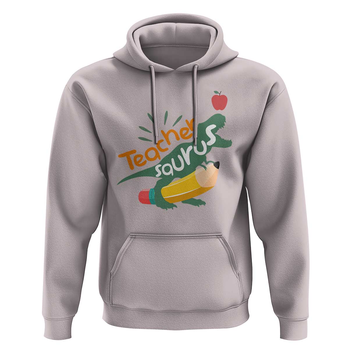 Teacher Saurus Hoodie Back To School Dinosaur Pencil - Wonder Print Shop