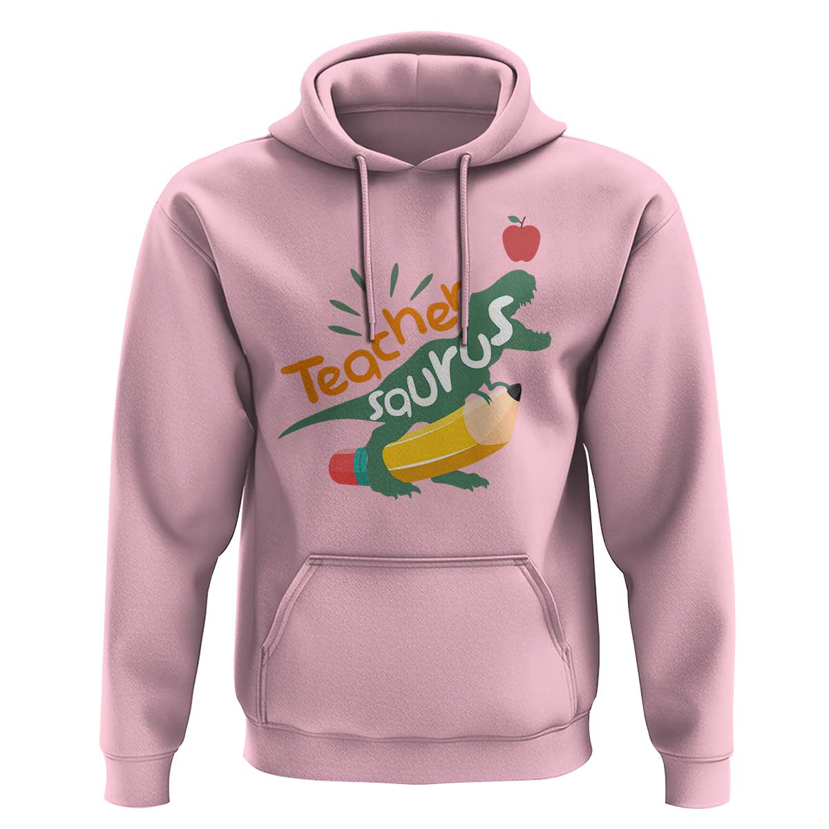 Teacher Saurus Hoodie Back To School Dinosaur Pencil - Wonder Print Shop