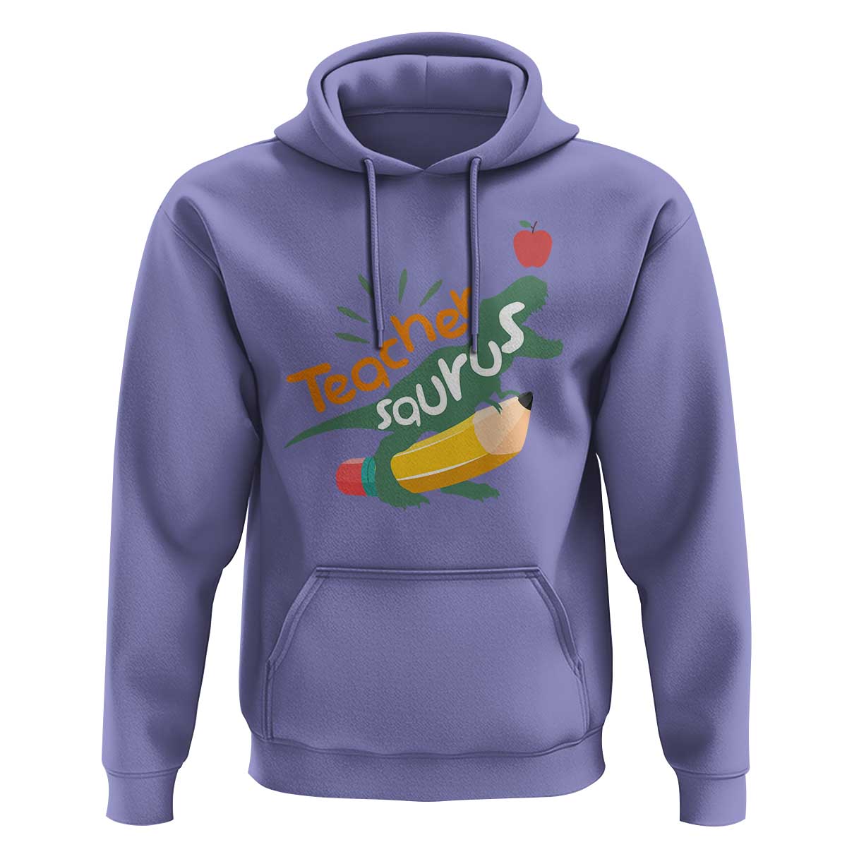 Teacher Saurus Hoodie Back To School Dinosaur Pencil - Wonder Print Shop