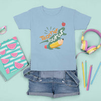 Teacher Saurus T Shirt For Kid Back To School Dinosaur Pencil - Wonder Print Shop