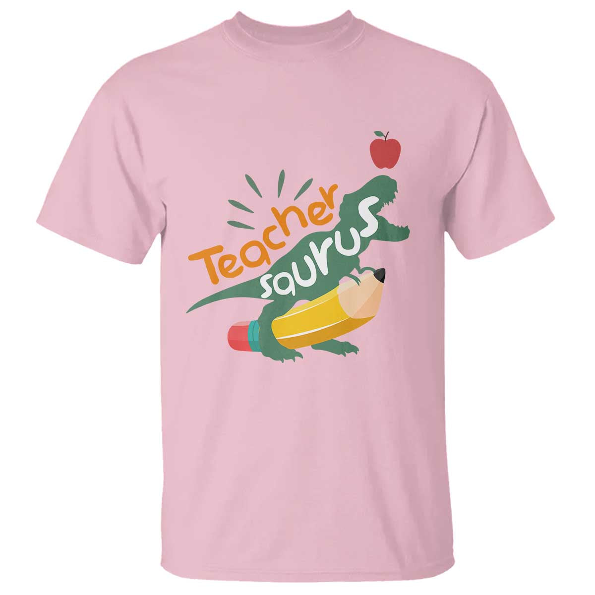 Teacher Saurus T Shirt Back To School Dinosaur Pencil - Wonder Print Shop