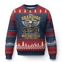 Some Grandpas Take Naps Real Grandpas Ride Motorcycle Then Take Nap Ugly Christmas Sweater Funny Grandpa Biker