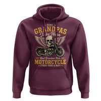 Some Grandpas Take Naps Real Grandpas Ride Motorcycle Then Take Nap Hoodie Funny Grandpa Biker