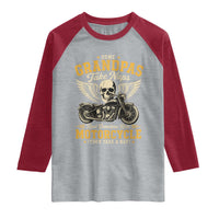 Some Grandpas Take Naps Real Grandpas Ride Motorcycle Then Take Nap Raglan Shirt Funny Grandpa Biker