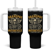 Some Grandpas Take Naps Real Grandpas Ride Motorcycle Then Take Nap Tumbler With Handle Funny Grandpa Biker