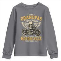 Some Grandpas Take Naps Real Grandpas Ride Motorcycle Then Take Nap Youth Sweatshirt Funny Grandpa Biker
