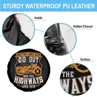 Christian Biker Spare Tire Cover And The Lord Said Go Out Into The Highways Luke 14 23