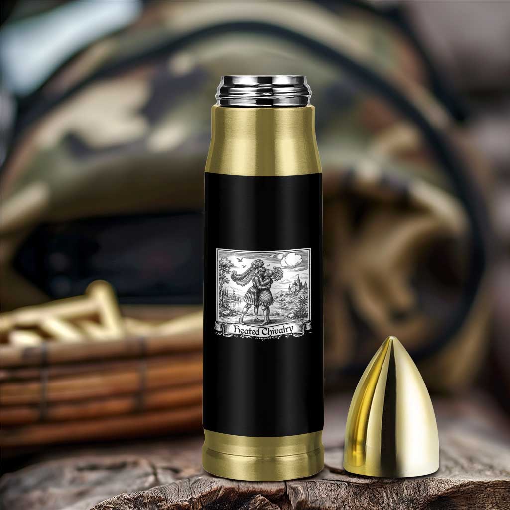 Heated Chivalry Medieval Knights Kissing LGBT Pride Bullet Tumbler