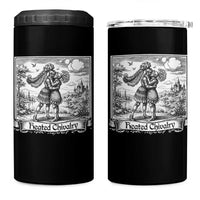 Heated Chivalry Medieval Knights Kissing LGBT Pride 4 in 1 Can Cooler Tumbler
