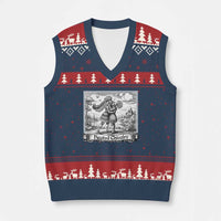 Heated Chivalry Medieval Knights Kissing LGBT Pride V-Neck Knit Sweater Vest