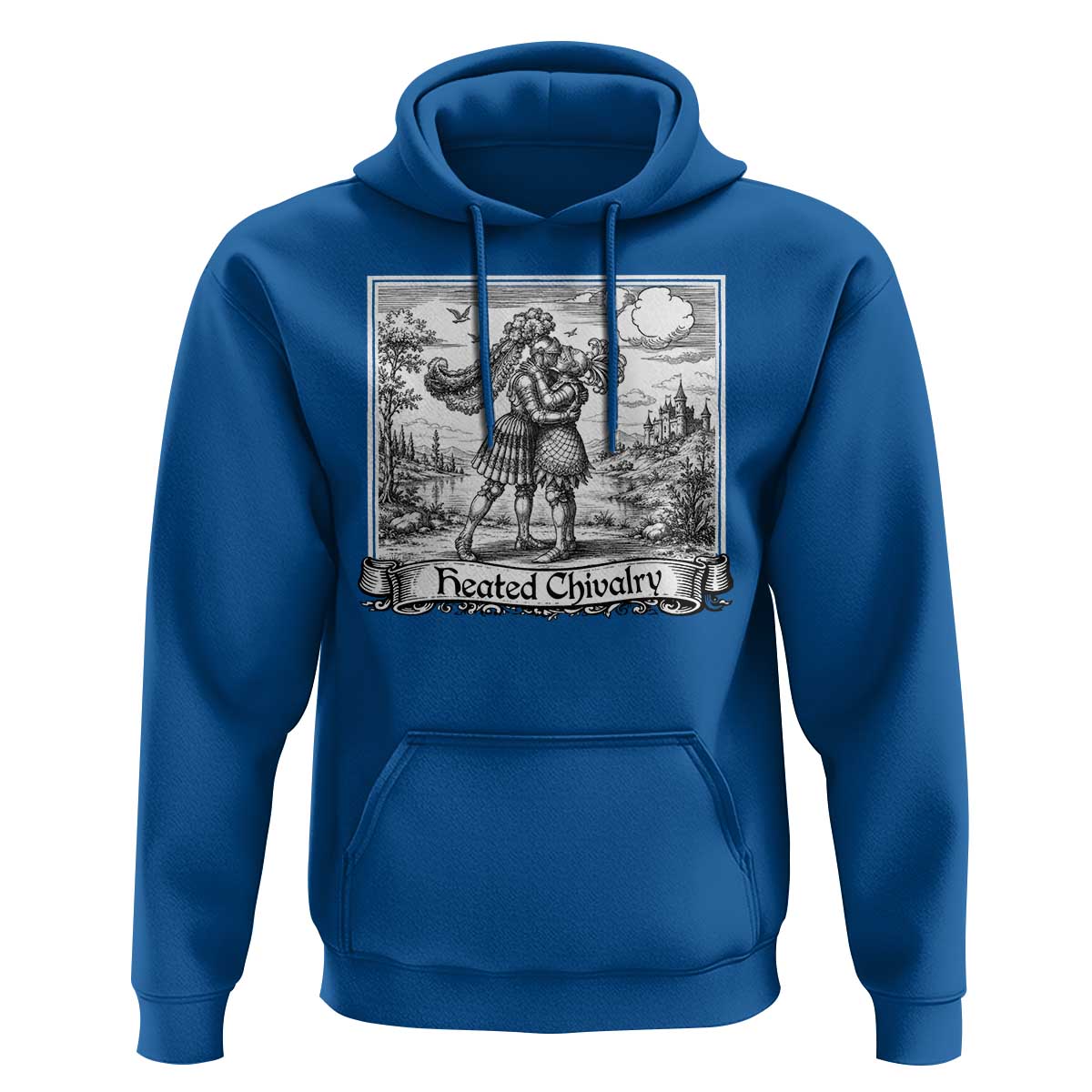 Heated Chivalry Medieval Knights Kissing LGBT Pride Hoodie