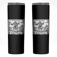 Heated Chivalry Medieval Knights Kissing LGBT Pride Skinny Tumbler