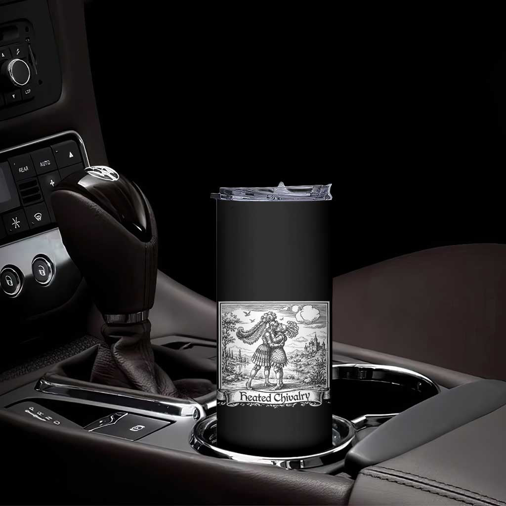 Heated Chivalry Medieval Knights Kissing LGBT Pride Skinny Tumbler