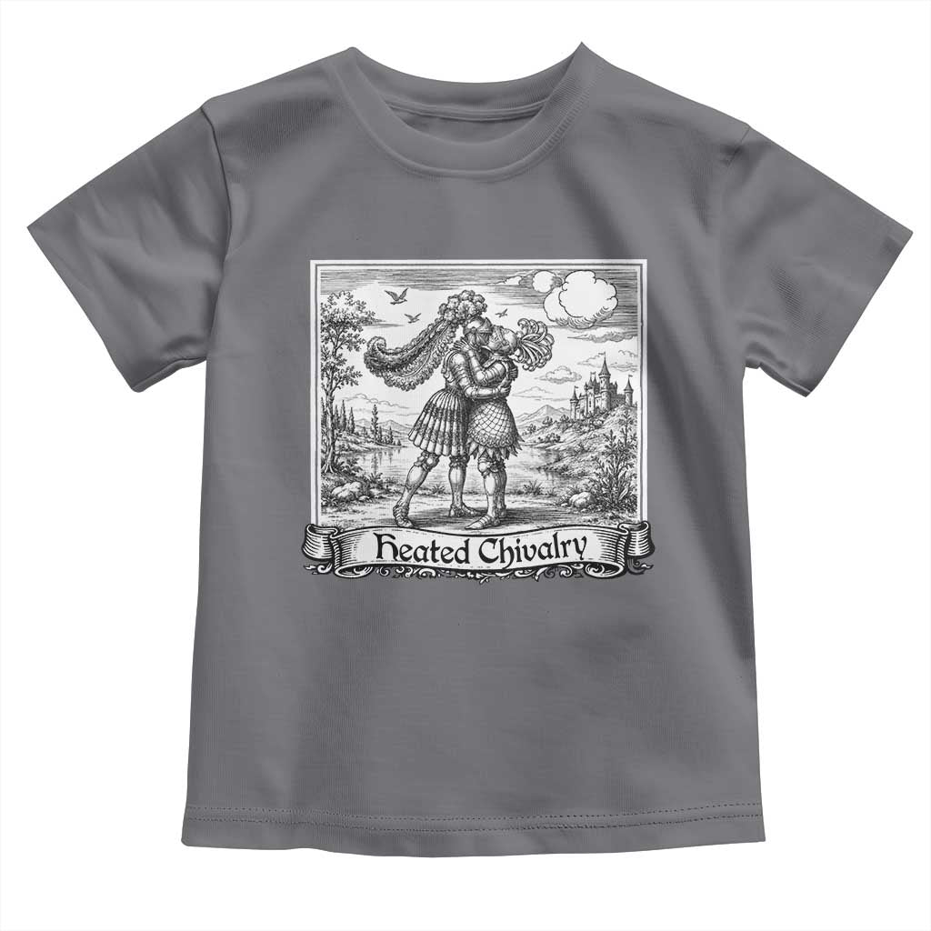Heated Chivalry Medieval Knights Kissing LGBT Pride Toddler T Shirt