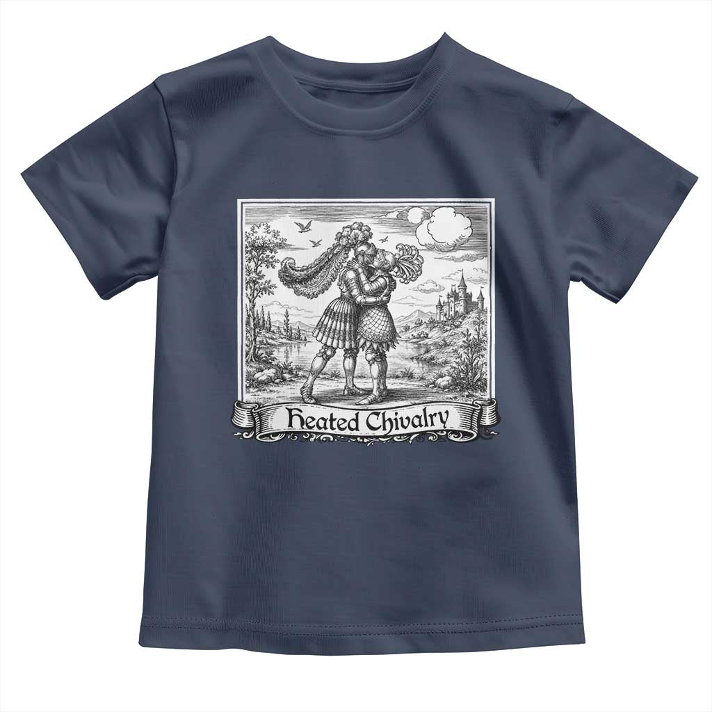 Heated Chivalry Medieval Knights Kissing LGBT Pride Toddler T Shirt