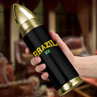 Brazil Football Throwback Design Vintage Brazilian Flag Jersey Style Bullet Tumbler