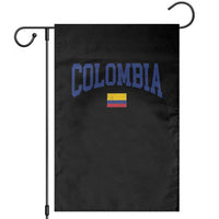 Colombia Football Throwback Design Vintage Colombian Flag Jersey Style Garden Flag