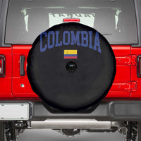 Colombia Football Throwback Design Vintage Colombian Flag Jersey Style Spare Tire Cover