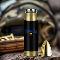 Colombia Football Throwback Design Vintage Colombian Flag Jersey Style Bullet Tumbler