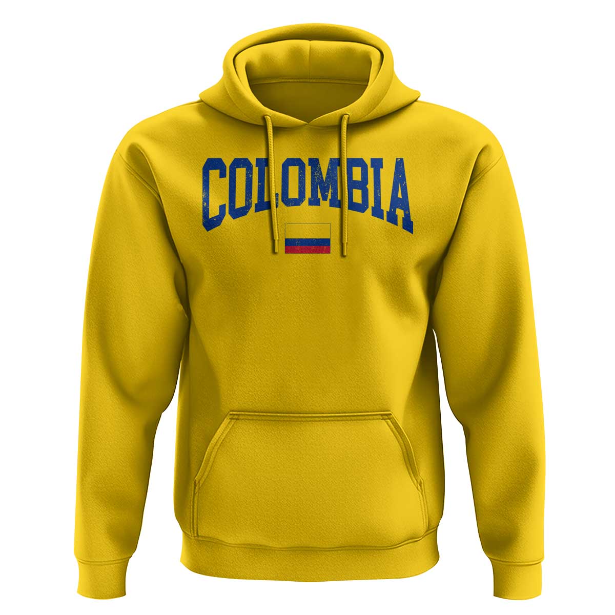 Colombia Football Throwback Design Vintage Colombian Flag Jersey Style Hoodie