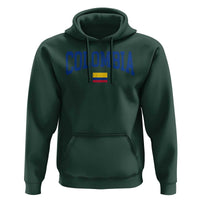 Colombia Football Throwback Design Vintage Colombian Flag Jersey Style Hoodie