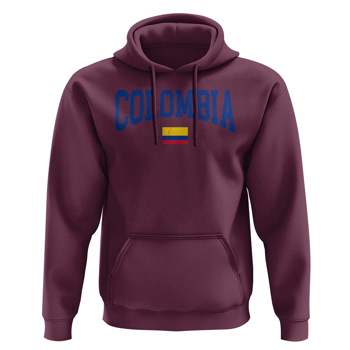 Colombia Football Throwback Design Vintage Colombian Flag Jersey Style Hoodie