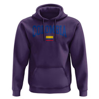 Colombia Football Throwback Design Vintage Colombian Flag Jersey Style Hoodie