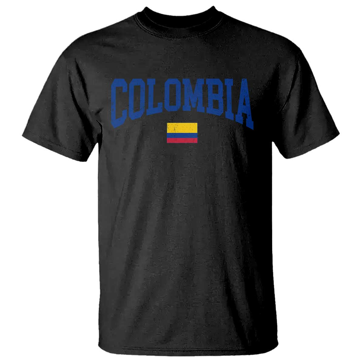 Colombia Football Throwback Design Vintage Colombian Flag Jersey Style T Shirt