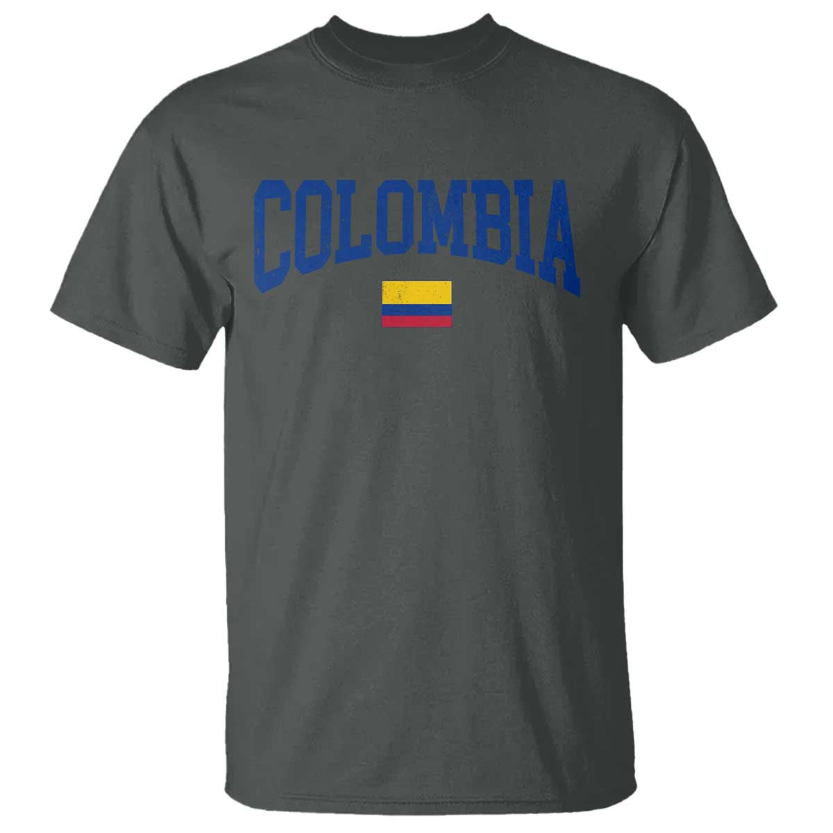 Colombia Football Throwback Design Vintage Colombian Flag Jersey Style T Shirt