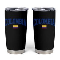Colombia Football Throwback Design Vintage Colombian Flag Jersey Style Tumbler Cup