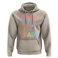 Back To School Unicorn Hoodie Riding Into 1st Grade Rainbow Star - Wonder Print Shop
