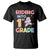 Back To School Unicorn T Shirt Riding Into 1st Grade Rainbow Star - Wonder Print Shop