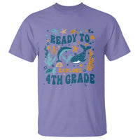 Funny Back To School Sea Animals T Shirt Ready To Explore 4TH Grade Whale Turtle - Wonder Print Shop