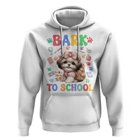 Funny Bark To School Hoodie Shih Tzu Dogs School Supplies Paw - Wonder Print Shop