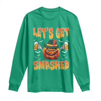 Funny Let's Get Smashed Long Sleeve Shirt Oktoberfest Pumpkin Beer Tyrolean Hat - Wonder Print Shop