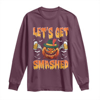Funny Let's Get Smashed Long Sleeve Shirt Oktoberfest Pumpkin Beer Tyrolean Hat - Wonder Print Shop
