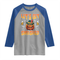Funny Let's Get Smashed Raglan Shirt Oktoberfest Pumpkin Beer Tyrolean Hat - Wonder Print Shop
